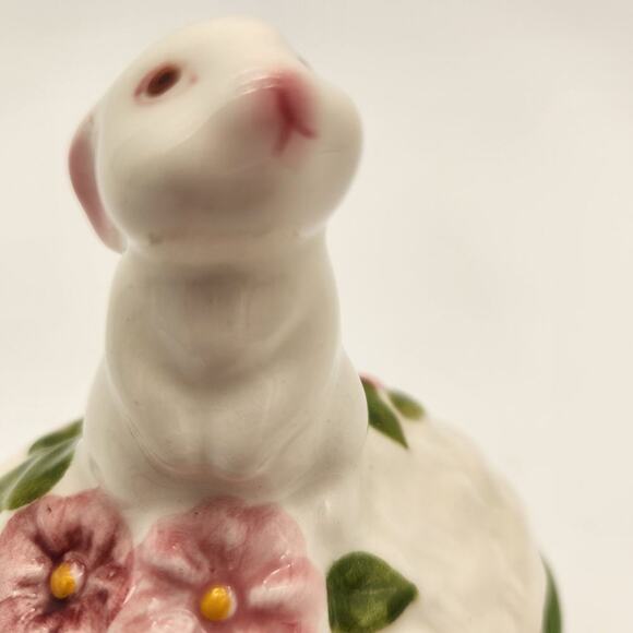 Vintage Avon Bunny Luv Ceramic TrinketBox Gift Perfect Condition Vibrant Colors - Picture 11 of 15